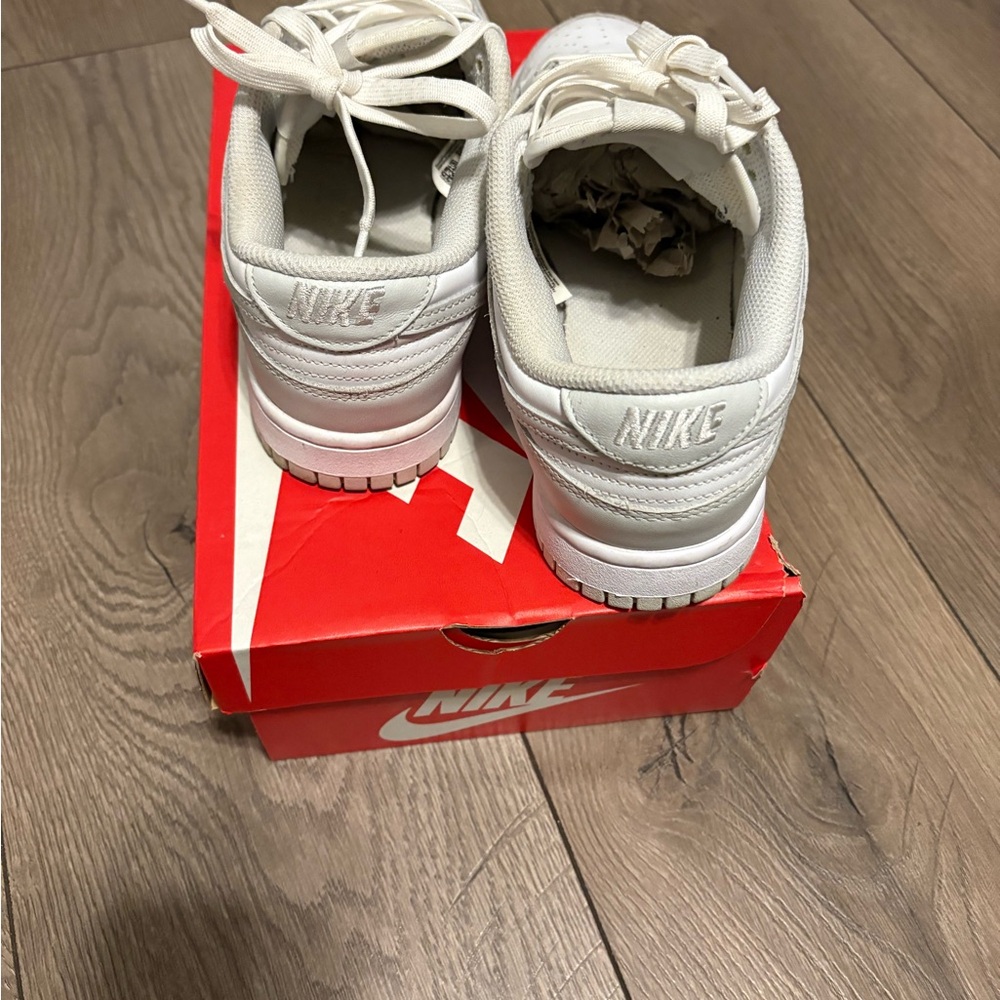 Nike Dunk Low White and Gray Size 5 - Picture 6 of 6